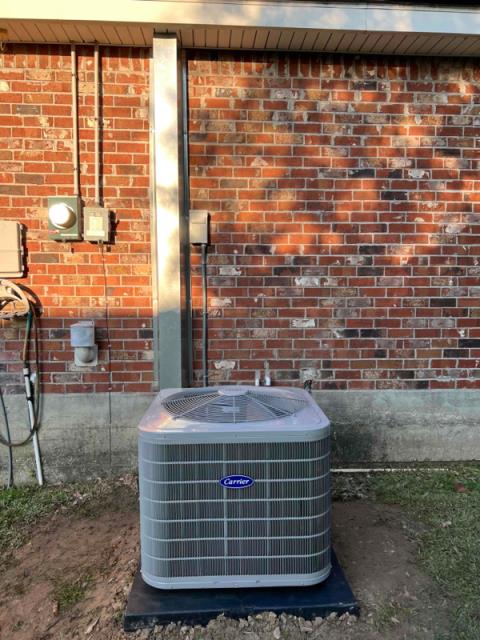 System Installation: Carrier® Heat Pump System with Supply Plenum Replacement, and Secondary Return Air Intake Installation