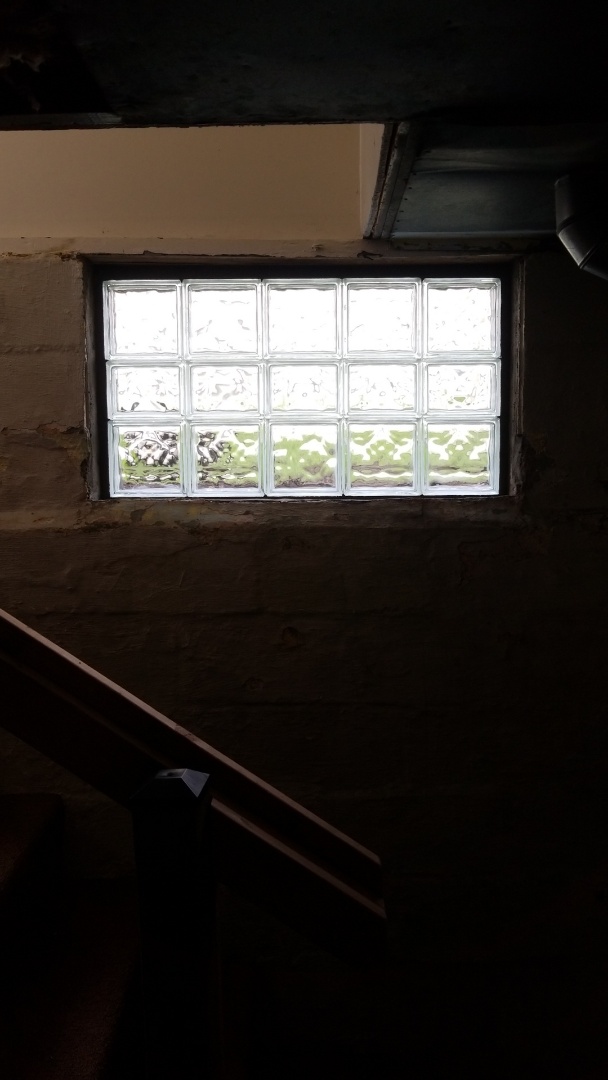Grand Rapids, MI - Installation of glass block window in basement Grand Rapids, MI - Installation of glass block window in basement