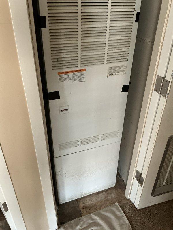 Completed full HVAC system installation including outdoor air conditioning condenser unit and indoor evaporator coil at residential property. New AC unit was positioned on exterior concrete pad with proper electrical disconnect and conduit installation, while indoor coil component was integrated into existing closet-mounted air handler system. All necessary documentation, customer identification verification, and financing paperwork were processed and secured through third-party lender to facilitate project completion.