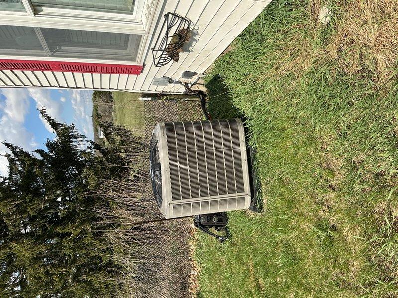 Completed full HVAC system installation and performed initial system start-up on residential air conditioning unit. New condenser unit was properly positioned on concrete pad with adequate clearance from structure, refrigerant lines connected and tested for leaks, electrical connections verified, and system successfully commissioned with all operational parameters confirmed within manufacturer specifications.
