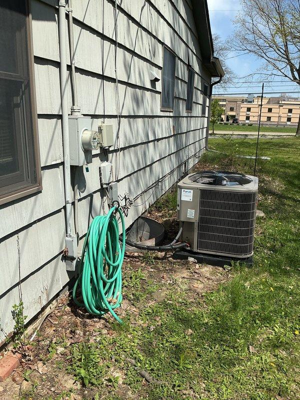 Responded to service call for recently installed condenser unit that was displaced from pad during storm. Repositioned condenser unit back onto concrete pad, ensuring proper placement and levelness. Performed comprehensive system inspection including refrigerant line connections, electrical connections, and operational testing to verify no damage occurred from displacement. Unit confirmed operating within normal parameters with no repairs required.