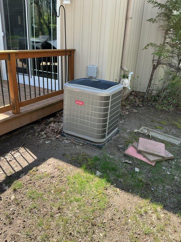 Completed full HVAC system installation including indoor furnace unit with air handler and outdoor condensing unit. Installed and configured all refrigerant lines, condensate drainage system with PVC piping, flexible ductwork with proper insulation, and electrical connections. Performed system startup procedures, verified proper operation of all components, and confirmed refrigerant charge levels meet manufacturer specifications.