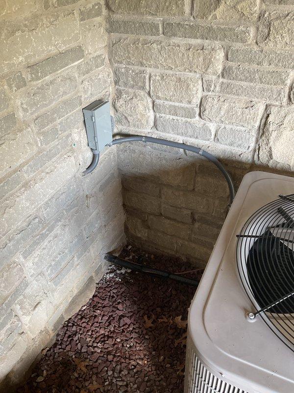 Completed full HVAC system installation including furnace, air conditioner, and zoning system. Performed comprehensive system start-up procedures on new Bryant outdoor condensing unit, verifying proper electrical connections via exterior conduit installation, confirming refrigerant charge levels, and testing operational performance of all installed equipment to ensure system functionality and customer comfort.