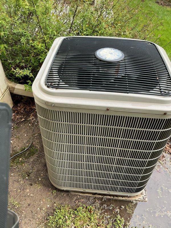 Completed annual air conditioning tune-up on 15-year-old outdoor condenser unit. Performed standard preventive maintenance procedures including inspection of electrical components, refrigerant levels, coil condition, and overall system operation. Unit operational at time of service completion, with customer noting this will be final maintenance visit as new equipment has been recently installed at property.