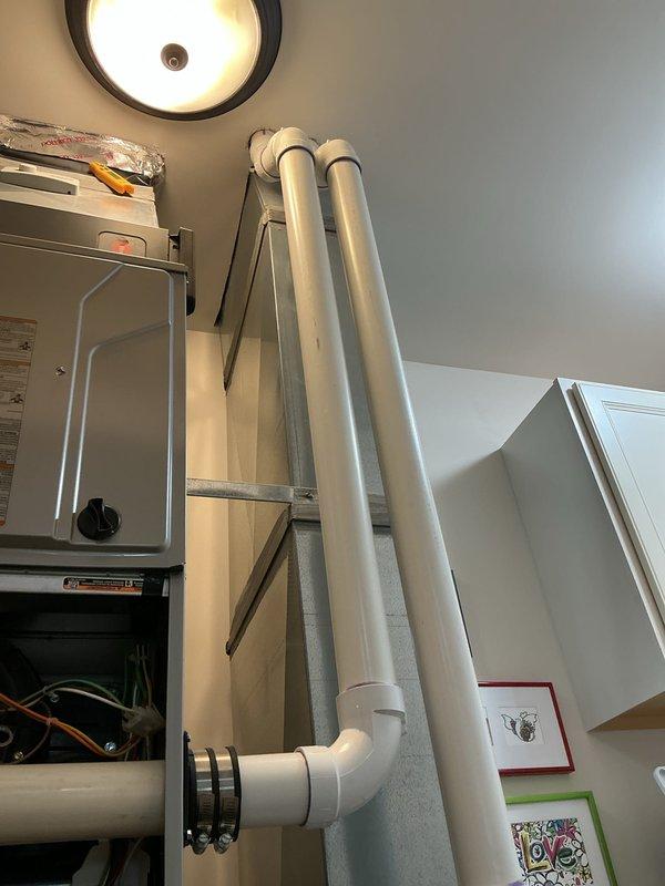 Completed comprehensive maintenance tune-ups on both air conditioning and gas furnace systems. The AC unit appears to be newer equipment in good condition, while the gas furnace is an older model that was thoroughly inspected and serviced. All components were tested, filters checked, and system operations verified to ensure proper performance for the upcoming season.
