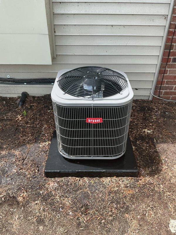 Completed comprehensive preventative maintenance on multi-piece HVAC system including gas furnace and Bryant air conditioning condenser unit. Performed full system inspection, verified all electrical connections and wiring integrity, checked refrigerant levels, tested compressor operation, inspected heat exchanger, and confirmed proper airflow through both heating and cooling components. All equipment operating within manufacturer specifications upon completion.