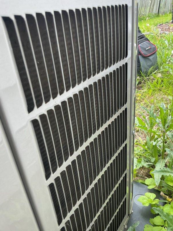 Performed comprehensive annual cooling system maintenance on 2020 residential air conditioning unit. Completed full system inspection including condenser coil cleaning, refrigerant level verification, electrical connection testing, and airflow assessment. Unit operating within manufacturer specifications with all components functioning properly upon completion of preventive maintenance service.