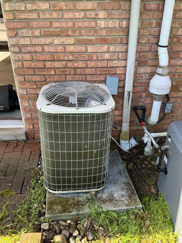 Completed comprehensive multi-system maintenance including air conditioning tune-up and generator oil change service. Performed standard preventive maintenance procedures on outdoor AC condenser unit, including inspection of electrical connections, refrigerant lines, and condensate drainage system. Changed oil and performed routine maintenance on standby generator. Equipment Safety Agreement established for ongoing maintenance coverage of AC system, generator, and boiler with fall tune-up scheduled for heating equipment.