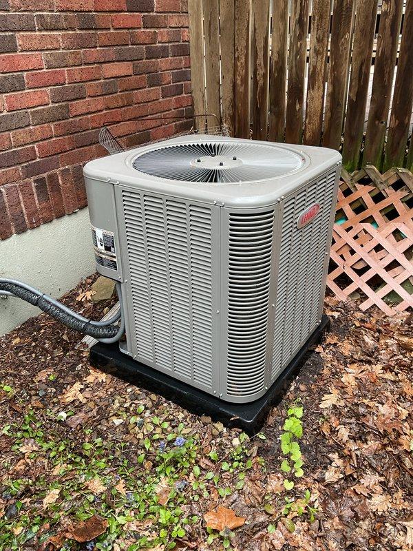 Completed preventive maintenance tune-up on two residential air conditioning condenser units and one water heater. Performed comprehensive multi-point inspections including electrical connections, refrigerant pressures, and component functionality on both AC systems located in backyard installation area. All equipment found operating within normal parameters and scheduled for follow-up service.