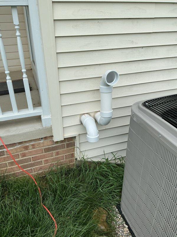 Completed full outdoor unit replacement under manufacturer warranty. Removed and replaced defective condenser unit with new equipment, ensuring proper installation on existing concrete pad. Verified all refrigerant line connections, electrical connections, and condensate drainage system functionality. System tested and confirmed operational upon completion.