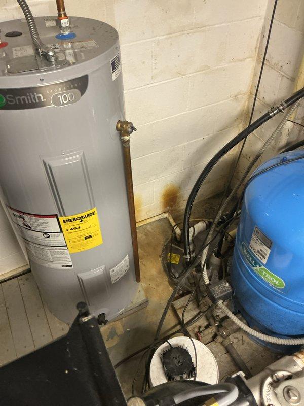 Responded to no-heat call and found furnace inoperative with indoor temperature at 63°F. Performed system diagnostics and restored heating operation. Additionally addressed water leakage reported near outdoor unit, inspected AC condenser location at foundation, and checked basement mechanical room including water heater and plumbing connections for potential leak sources. Completed air conditioning system start-up and installation verification, confirmed all equipment operational with no active water discharge from HVAC systems.
