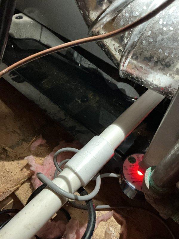 Responded to no-heat service call for residential furnace system. Upon arrival, performed comprehensive diagnostic inspection of heating equipment and associated components. Examined furnace operation, electrical connections, gas supply lines, and venting system. Inspected PVC condensate drain lines, pressure switches, and ignition system components for proper function. Evaluated condition of heat exchanger, burner assembly, and blower motor operation. Checked copper refrigerant lines and ductwork connections in mechanical space. Identified system fault and provided customer with repair recommendations to restore heating operation.
