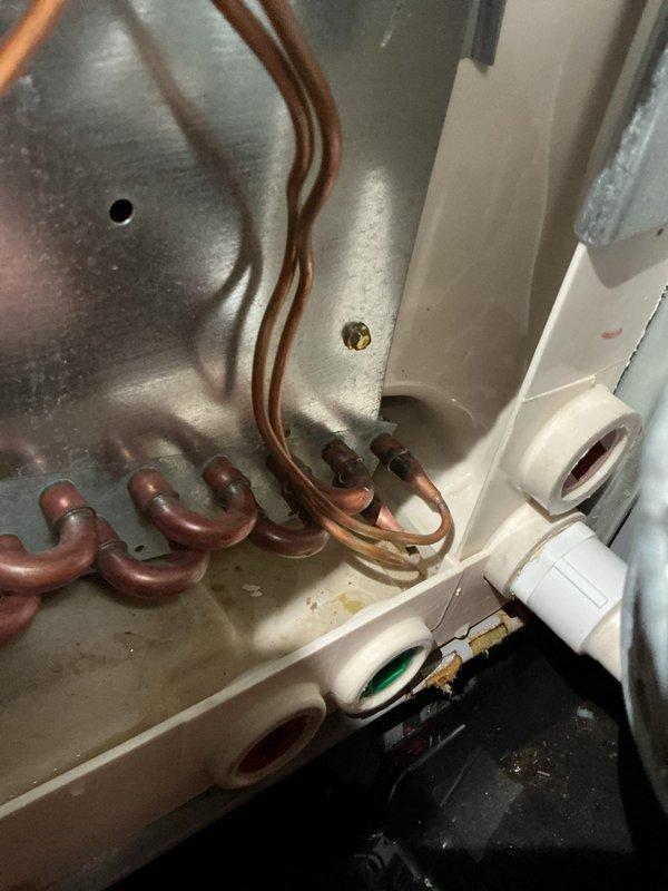 Responded to no-heat service call for residential furnace system. Upon arrival, performed comprehensive diagnostic inspection of heating equipment and associated components. Examined furnace operation, electrical connections, gas supply lines, and venting system. Inspected PVC condensate drain lines, pressure switches, and ignition system components for proper function. Evaluated condition of heat exchanger, burner assembly, and blower motor operation. Checked copper refrigerant lines and ductwork connections in mechanical space. Identified system fault and provided customer with repair recommendations to restore heating operation.