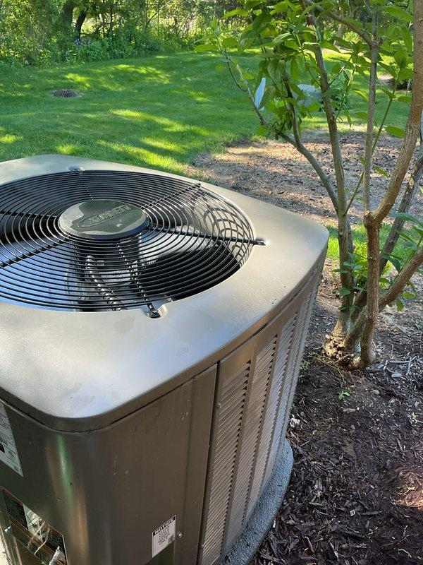 Performed annual preventive maintenance on one-year-old Lennox air conditioning system. Completed comprehensive tune-up including inspection of condenser unit, fan assembly, and electrical components. System operating properly in cooling mode with all components functioning within manufacturer specifications.