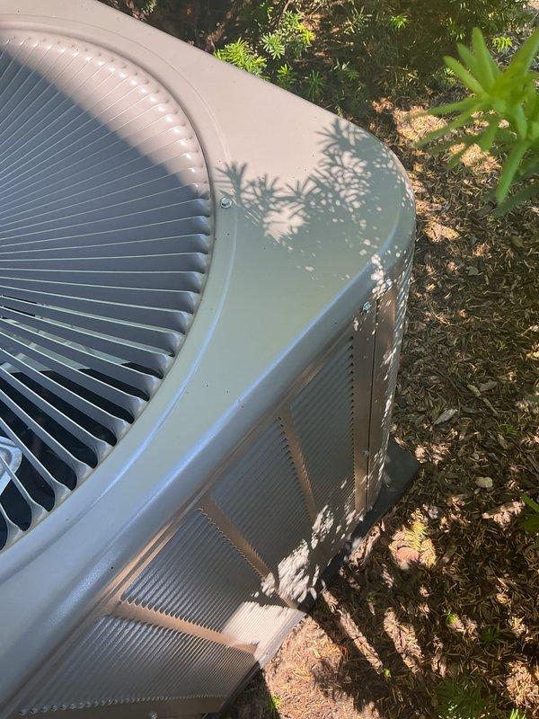 Completed comprehensive AC tune-up and maintenance service for membership renewal. Performed system inspection of outdoor condenser unit, checked operational status of all components including fan assembly and heat exchanger coils, and replaced heavily soiled air filter which showed significant dirt and dust accumulation. Unit found in good operational condition with no major issues identified during service visit.