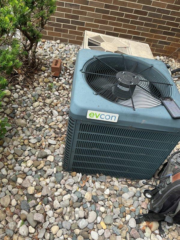 Performed comprehensive tune-up service on multiple HVAC systems including gas furnace and Evcon brand air conditioning condenser unit in preparation for home sale. Conducted thorough inspection of all mechanical and electrical components, verified proper operation of blower assemblies, gas valve, heat exchanger, control boards, and outdoor condenser unit with fan assembly. All systems found to be operating within normal parameters with no immediate repairs required at time of service.
