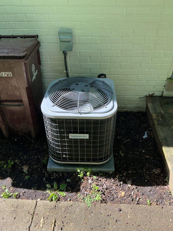 Completed preventive maintenance tune-ups on two air conditioning systems. Performed standard diagnostic testing including electrical measurements, verified system operation, and inspected outdoor condenser units with proper clearances and mounting. All systems tested within normal operating parameters.