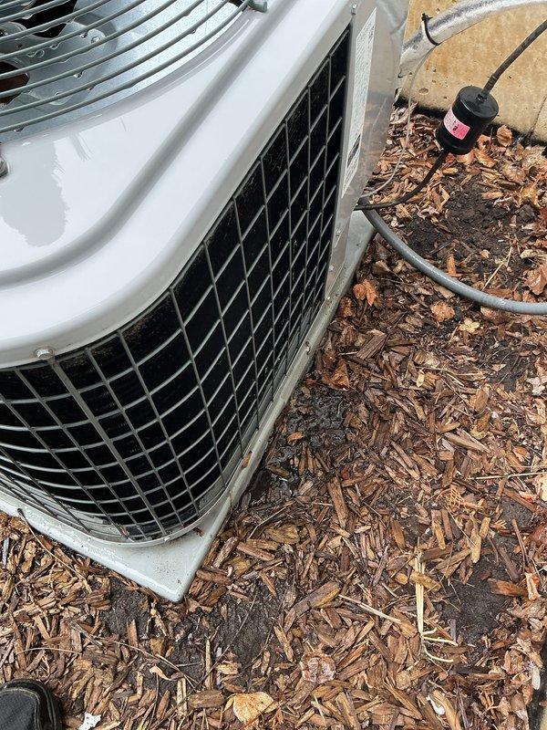 Completed scheduled AC tune-up on two outdoor condenser units as part of prepaid maintenance service. Performed comprehensive system inspection, verified proper operation of both units, and documented equipment condition with photos showing units in good operational status with normal weathering on exterior components.