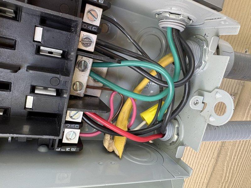 Responded to no-cooling call on recently installed system under warranty. Upon arrival, found intermittent operation with tripped breaker reported by customer. Performed electrical diagnostics at breaker panel and disconnect box, identifying loose wire connections causing intermittent power loss and nuisance tripping. Verified proper voltage and amperage readings with multimeter at unit disconnect. Tightened all electrical connections at breaker panel and outdoor disconnect, ensuring secure terminations per code. Tested system operation through complete cooling cycle with no further issues. Unit now operating normally with proper cooling output.