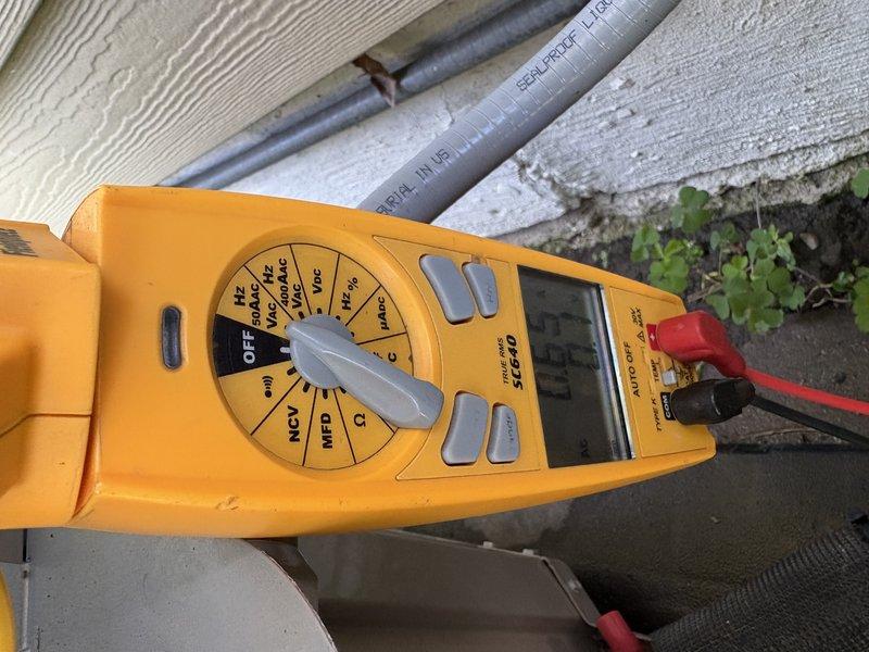 Responded to no-cooling call on recently installed system under warranty. Upon arrival, found intermittent operation with tripped breaker reported by customer. Performed electrical diagnostics at breaker panel and disconnect box, identifying loose wire connections causing intermittent power loss and nuisance tripping. Verified proper voltage and amperage readings with multimeter at unit disconnect. Tightened all electrical connections at breaker panel and outdoor disconnect, ensuring secure terminations per code. Tested system operation through complete cooling cycle with no further issues. Unit now operating normally with proper cooling output.