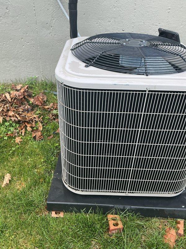 Completed scheduled preventive maintenance on Bryant residential air conditioning system. Performed comprehensive tune-up including inspection of condenser unit, verification of fan operation, assessment of condenser coil condition, and evaluation of overall system performance. Unit found in good operating condition with all components functioning properly at time of service.