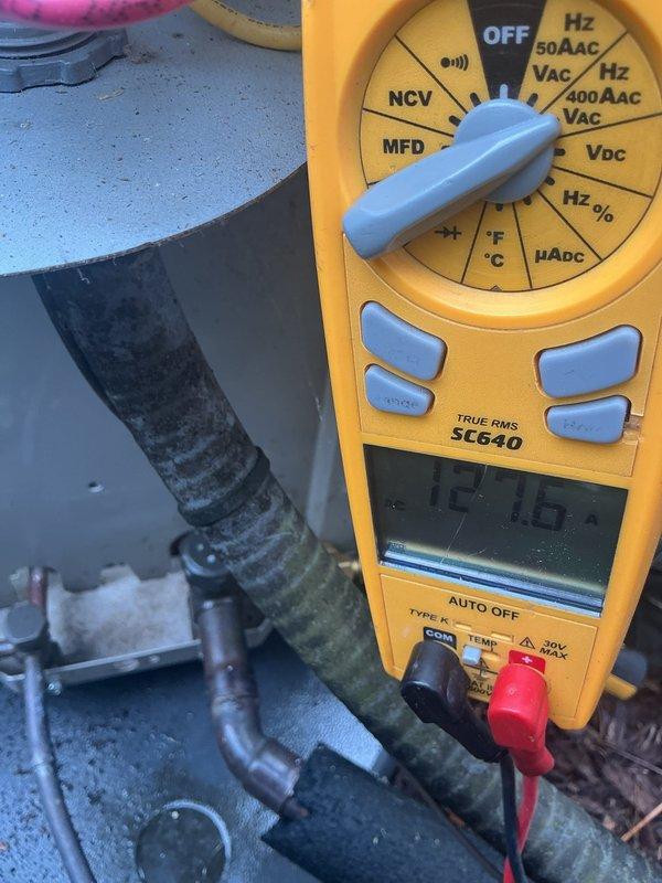 Completed preventive maintenance tuneups on two 2016 multi-zone air conditioning systems. Performed comprehensive electrical diagnostics using digital multimeter to verify capacitor values, voltage readings, and system performance on both units. All components tested within manufacturer specifications and systems returned to normal cooling operation.