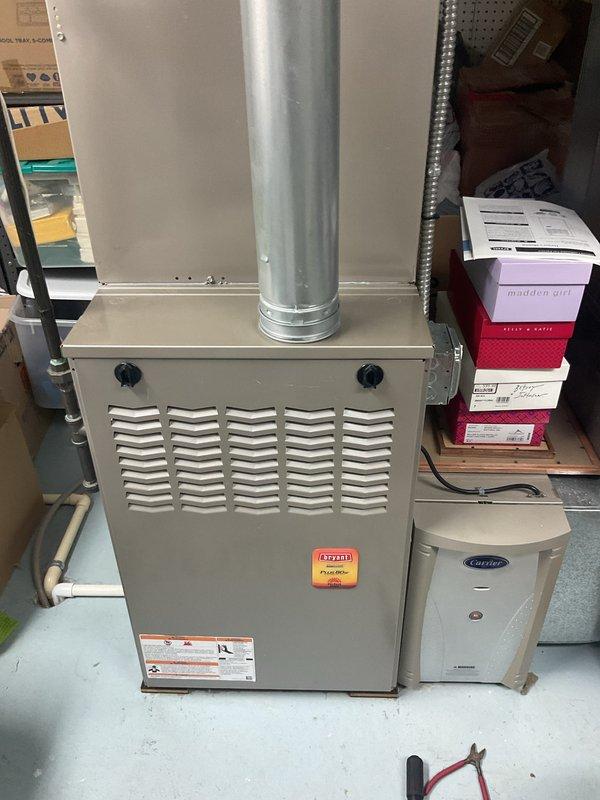 Completed comprehensive tune-up and preventive maintenance on multi-zone HVAC system including gas furnace and air conditioning condenser unit. Performed standard inspection, cleaning, and testing procedures on both indoor and outdoor equipment to ensure optimal system performance and efficiency for the upcoming cooling season.