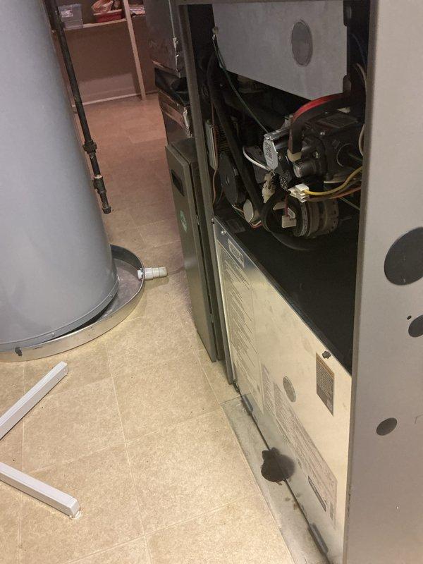 Completed comprehensive AC tune-up on residential forced-air HVAC system. Performed full system inspection including blower assembly, motor components, electrical connections, and control wiring. All mechanical components found in good working condition with proper operation confirmed.