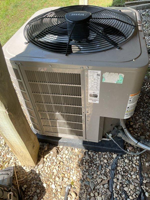 Completed scheduled air conditioning tune-up and preventative maintenance service on residential cooling system. Replaced 4-inch air filter, inspected outdoor condenser unit including coils and fan operation, and verified system is functioning properly for the cooling season.