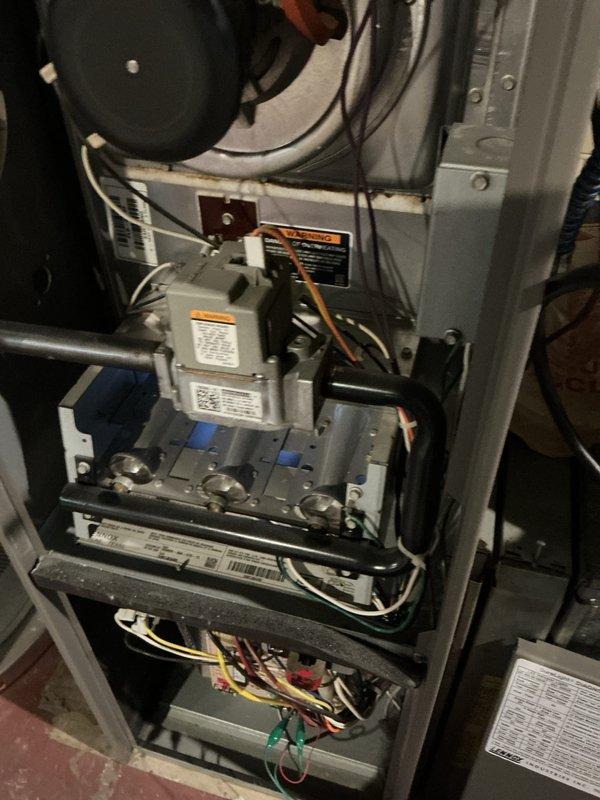 Completed comprehensive tune-up service on four HVAC systems at duplex property, including two furnaces and two air conditioning units. Performed standard maintenance procedures on all units including inspection of blower motors, gas valve assemblies, burner components, heat exchangers, electrical connections, and control modules. All systems inspected, cleaned, and verified operational with no issues identified requiring immediate repair.