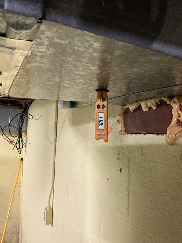 Responded to no-heat call on 2016 furnace installation. Upon arrival, confirmed gas furnace would not initiate heating cycle. Performed diagnostic inspection of unit with access panel removed. Evaluated internal components including blower motor assembly, gas valve, igniter elements, and electrical connections. Checked wiring harnesses and safety controls throughout the system. Assessed overall condition of heating unit and identified cause of failure to start.