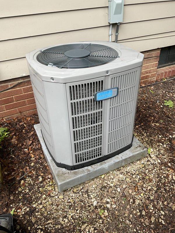 Completed comprehensive air conditioning tune-up and preventive maintenance service on residential cooling system. Performed full system inspection of outdoor condenser unit, verified proper operation of all components, and documented equipment condition with photographic records. Unit found in satisfactory operating condition with no immediate service concerns identified.