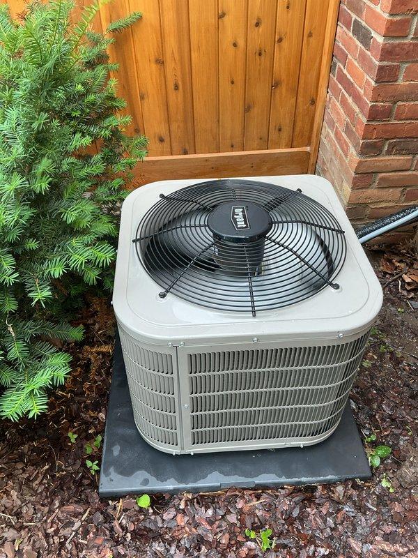 Completed routine maintenance on 5-year-old residential air conditioning system. Performed standard inspection of outdoor condenser unit, verified proper operation of fan assembly and airflow through louvered panels, and confirmed unit is functioning correctly in cooling mode. Advised customer regarding supply vent operation for downstairs areas, recommending keeping vents open during summer months to maintain proper system airflow and prevent pressure imbalances that could reduce efficiency and cooling performance.