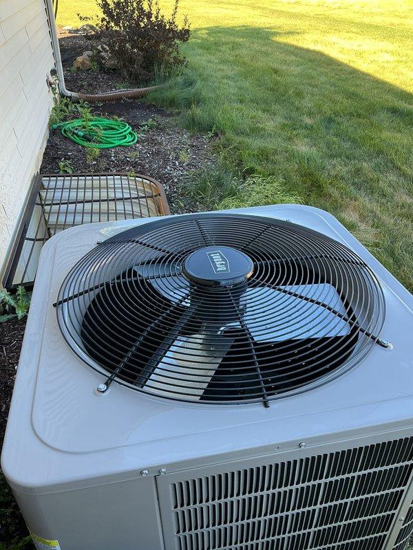 Completed comprehensive annual maintenance on Bryant residential air conditioning system. Performed full system inspection including condenser unit evaluation, cleaned outdoor coil, verified proper fan operation, and confirmed unit is operating within manufacturer specifications for the 2025 cooling season.