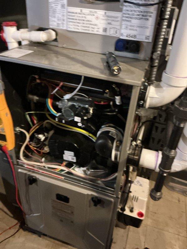 Completed comprehensive multi-system maintenance including air conditioning condenser, gas furnace, and UV purification system cleaning as part of recent installation package. Performed thorough inspection and cleaning of indoor furnace components, blower assembly, and electrical connections, along with outdoor condenser unit maintenance including coil cleaning and operational verification. All systems tested and confirmed operating within normal parameters following completion of scheduled maintenance procedures.