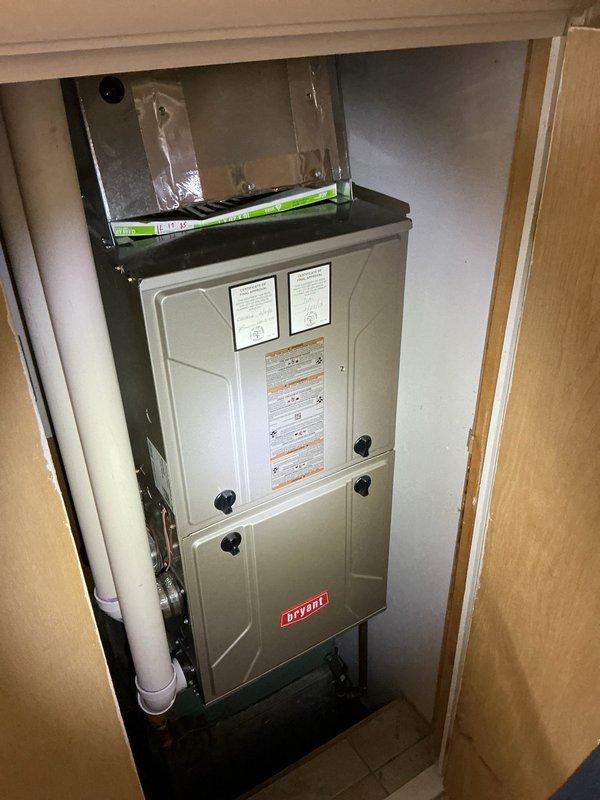 Completed comprehensive preventive maintenance tune-ups on two residential air conditioning systems: a 19-year-old Bryant system and a 4-year-old unit. Performed full system inspections on both the indoor furnace and outdoor condenser units, including filter checks, electrical component testing, refrigerant level verification, condensate drain inspection, and airflow measurements. Both systems were found to be operating within normal parameters and are ready for continued service through the cooling season.
