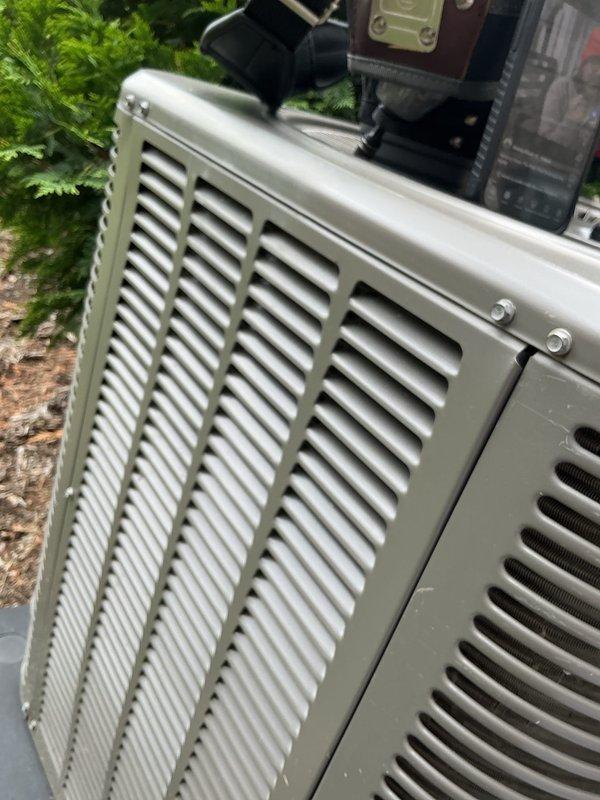 Completed comprehensive air conditioning tune-up on outdoor condenser unit. Performed standard maintenance procedures including inspection of all major components, electrical connections, refrigerant levels, and airflow systems. Unit found to be in good operating condition with all components functioning properly; no repairs required at this time.