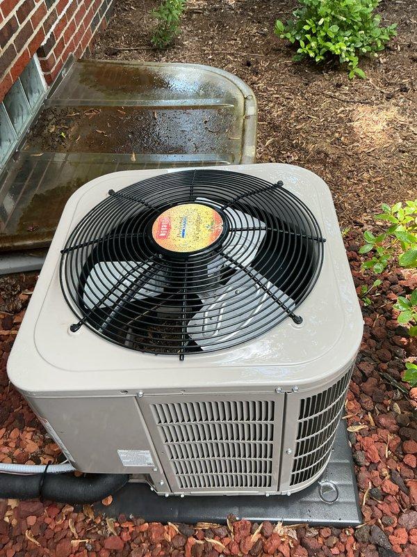 Performed comprehensive maintenance on residential air conditioning system and hot water tank as part of multi-system service agreement. Conducted thorough inspection of outdoor condenser unit, including examination of fan motor operation, compressor function, and condenser coil condition. Verified refrigerant line connections and insulation integrity. Assessed overall unit performance and documented equipment condition through photographic records. Hot water tank maintenance completed as carryover from previous membership term. Property equipped with gas furnace, air conditioning, hot water tank, and energy recovery ventilator requiring ongoing preventive maintenance services.