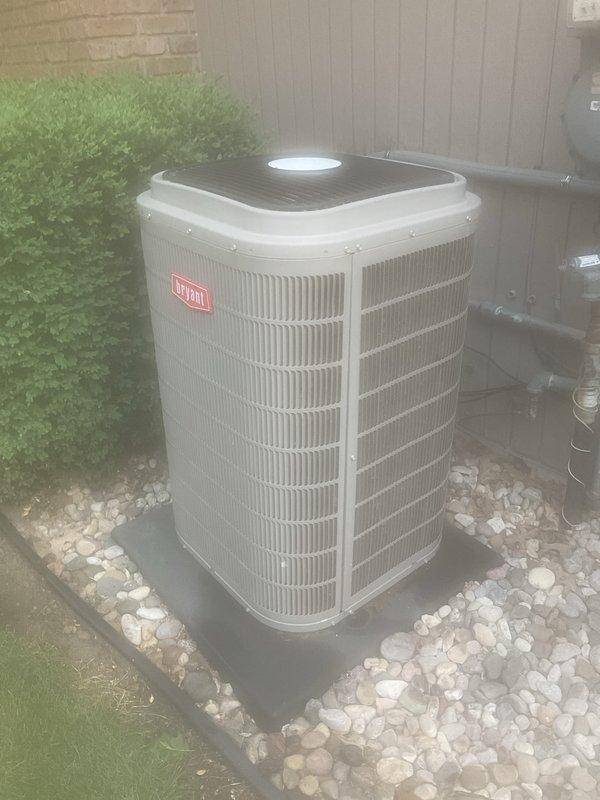 Performed complete air conditioning tune-up on 2019 Bryant residential condenser unit. Completed comprehensive system inspection, verified proper operation of all components, and collected payment for annual maintenance renewal.
