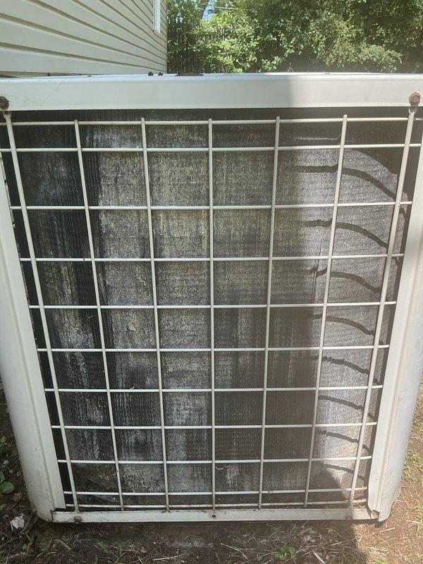 Responded to service call for A/C unit experiencing intermittent cooling issues and complete shutdown during peak heat conditions. Upon arrival, performed comprehensive system inspection and discovered severely clogged condenser coils with heavy accumulation of dirt, dust, debris, and organic matter restricting airflow. The extensive buildup was causing reduced heat transfer efficiency and triggering high-pressure safety shutoff during extreme ambient temperatures. Thoroughly cleaned condenser coils to restore proper airflow and heat dissipation capabilities. Verified system operation, confirmed adequate cooling performance, and ensured unit cycled properly without safety shutoffs.