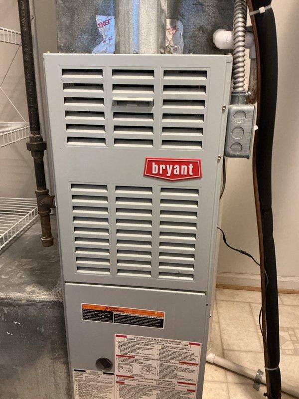 Performed comprehensive gas furnace tune-up on Bryant residential unit. Completed full system inspection, cleaned and tested all components, verified proper combustion and airflow, checked electrical connections and controls, and confirmed safe operation. Documentation photographs taken and required municipal inspection form completed per service requirements.