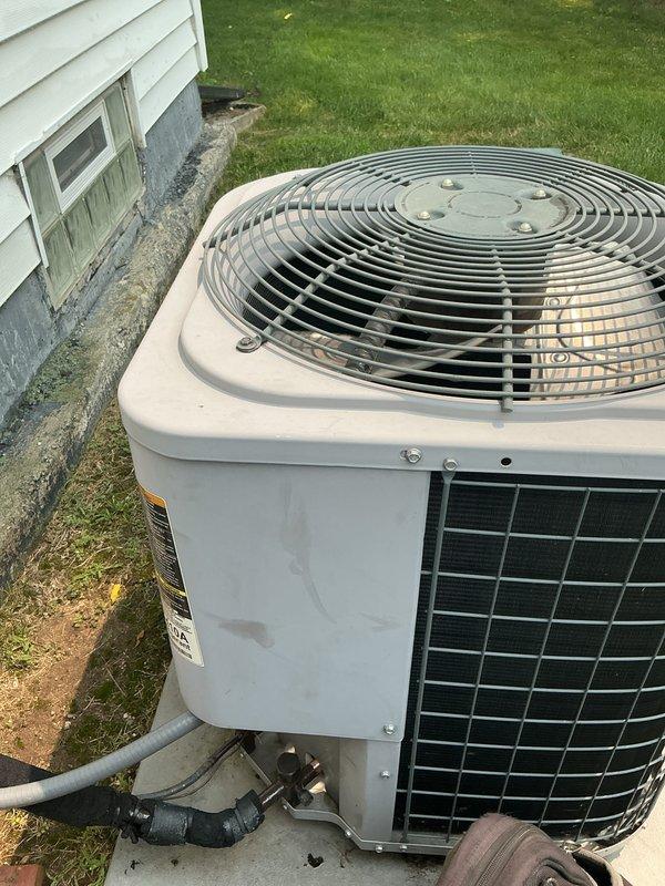 Completed routine maintenance tune-up on residential HVAC system per service contract. System was operating properly upon arrival with no reported issues. Performed comprehensive inspection of outdoor condenser unit, verified refrigerant lines and electrical connections were secure, and confirmed proper airflow through fan assembly. Membership was expired and reset to restore active service coverage. All components tested within normal operating parameters and system left in good working condition.