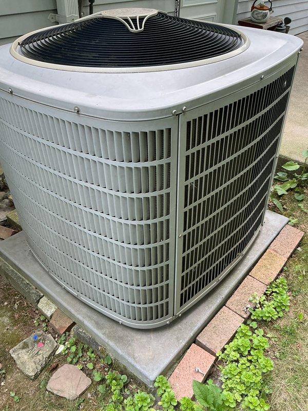 Completed comprehensive air conditioning tune-up and maintenance service on residential cooling system. Performed standard preventive maintenance procedures including inspection of outdoor condenser unit, verification of refrigerant line connections, electrical component testing, and capacitor evaluation. Delivered and installed previously ordered air filter as part of recurring service agreement, ensuring optimal system airflow and efficiency for continued operation.
