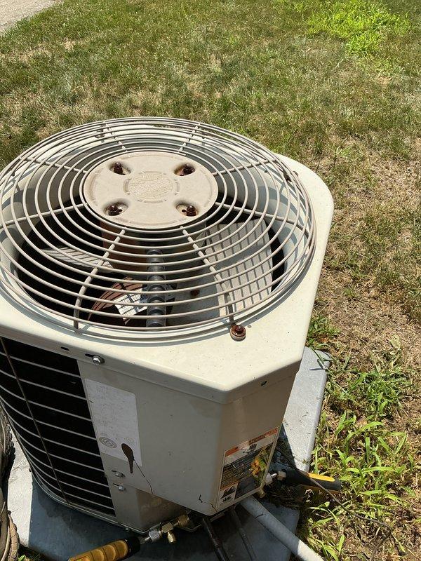 Completed comprehensive AC tune-up on residential 2-ton outdoor condensing unit as part of prepaid maintenance agreement. Performed full system inspection including electrical connections, refrigerant lines, and condenser coil assembly. Unit operational and running within normal parameters upon completion of scheduled maintenance service.