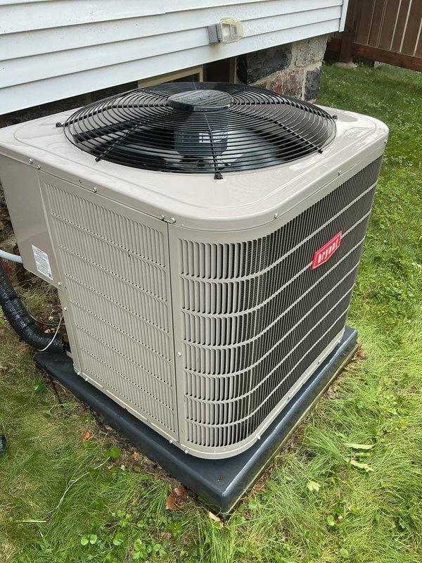 Completed comprehensive air conditioning tune-up on 2021 residential unit. Performed full system inspection of outdoor condenser unit, which showed normal operational wear with moderate dust and debris accumulation on evaporator coil fins. All components functioning within manufacturer specifications, and customer enrolled in preventative maintenance membership program for ongoing system care.