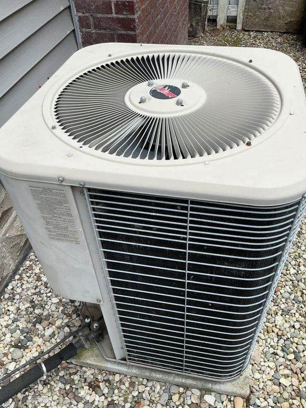 Completed scheduled AC tune-up on outdoor condensing unit. Performed comprehensive preventive maintenance inspection, verified proper operation of compressor and condenser fan motor, checked refrigerant levels, cleaned condenser coils, and confirmed all electrical connections were secure. Unit operating within normal parameters with no issues identified.