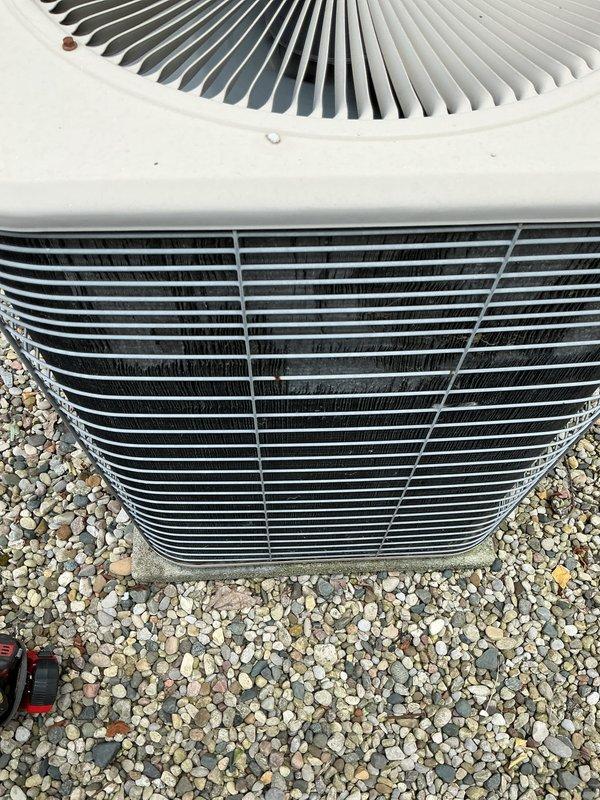 Completed scheduled AC tune-up on outdoor condensing unit. Performed comprehensive preventive maintenance inspection, verified proper operation of compressor and condenser fan motor, checked refrigerant levels, cleaned condenser coils, and confirmed all electrical connections were secure. Unit operating within normal parameters with no issues identified.