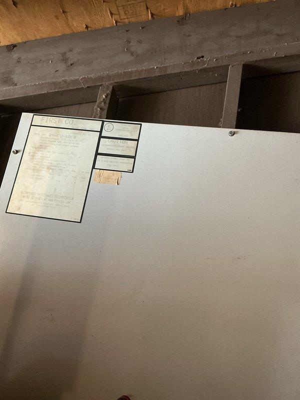 Completed comprehensive tune-up and preventative maintenance on multi-zone HVAC system including air conditioning and gas furnace units. Performed standard inspection procedures, checked all mechanical and electrical components, verified system operation, and documented equipment condition with photographic records of basement-mounted air handler and control panel.