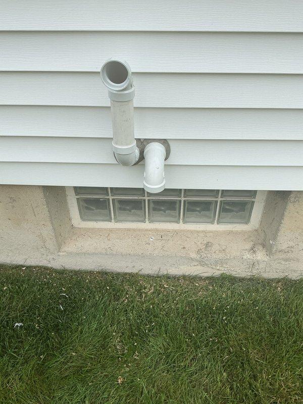 Completed callback inspection for recently installed 7.23 SEER dehumidification system and HVAC unit that developed unusual operational noises during extreme heat conditions. Verified proper installation of PVC condensate drainage system with appropriate pitch and connections; documented exterior wall penetrations and interior plumbing configuration. Customer awaiting power vent water heater installation to complete full system integration.