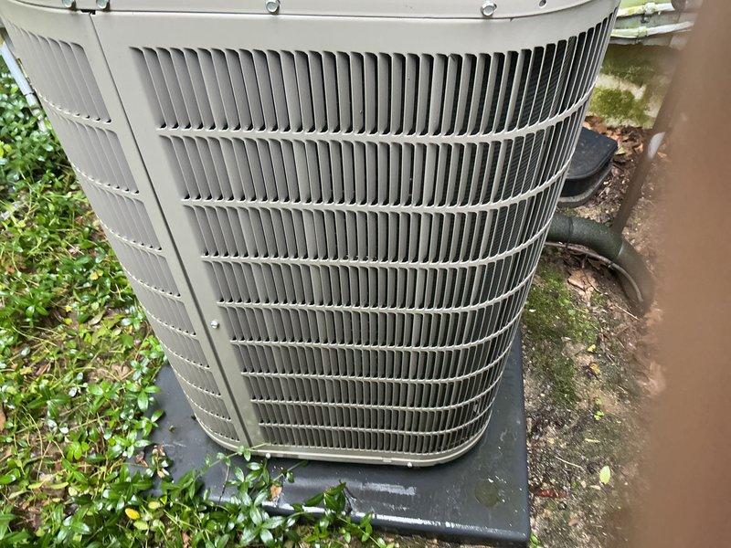 Responded to no cooling call and found thermostat display blank with no power. Diagnosed and repaired faulty thermostat, restoring proper system control and communication. Completed comprehensive air conditioning maintenance including inspection of outdoor condenser unit, verification of refrigerant pressures, electrical component testing, and airflow assessment. System restored to full operational status with all components functioning within manufacturer specifications.